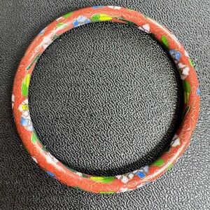 Cloisonne Red Bangle Bracelet